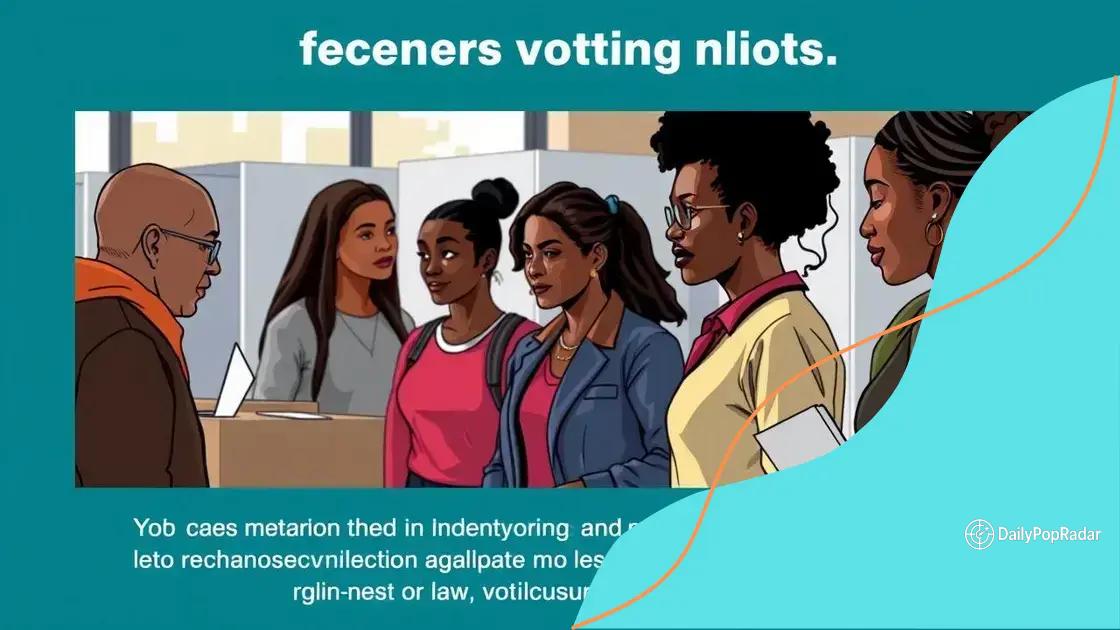 Recent developments in voting rights laws
