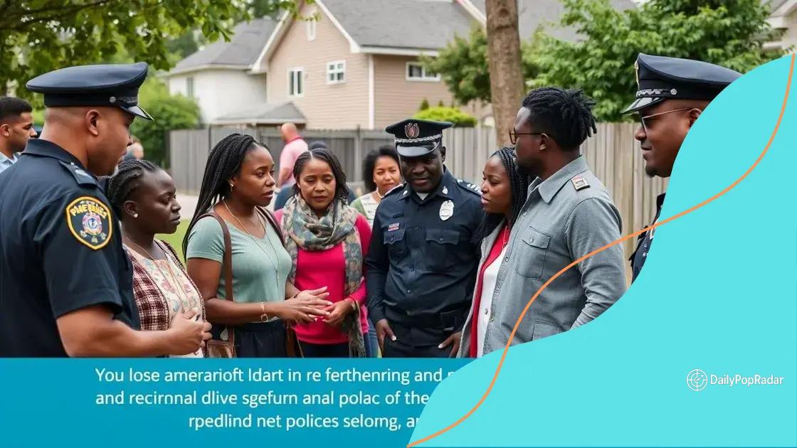 Community involvement in police reform