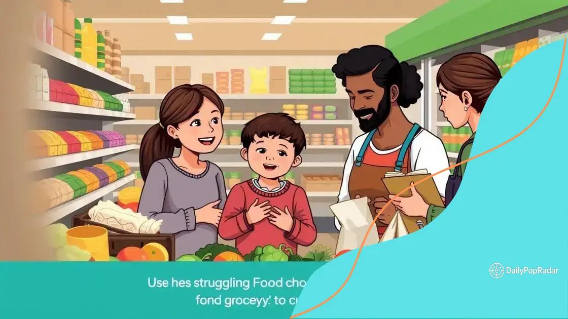 Impacts on food security for low-income families