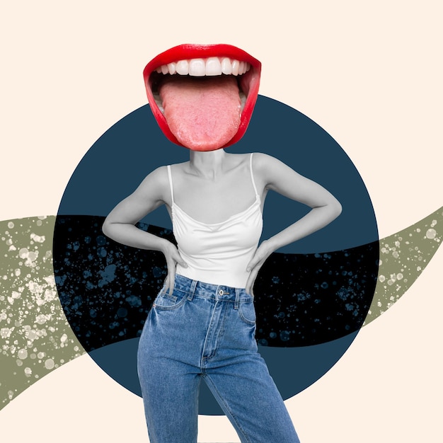 A collage of images showcasing the Weird Girl Aesthetic. The images feature women in mismatched outfits, vintage clothing, and colorful accessories. The images also include close-ups of DIY projects and unique jewelry.