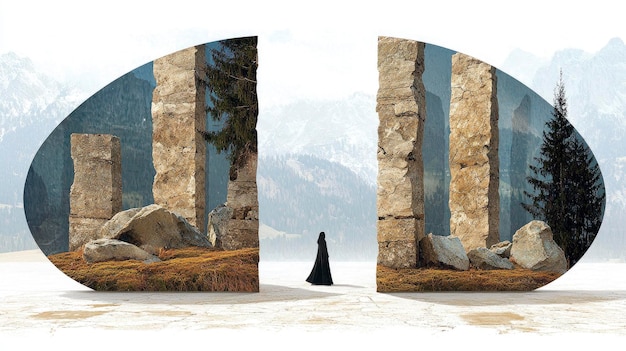 A side-by-side comparison showcasing the evolution of AI art: on one side, a simple, blocky AI-generated image from 2018; on the other, a hyper-realistic, detailed AI-generated artwork from 2024. The contrast illustrates the rapid advancements in AI's artistic capabilities.