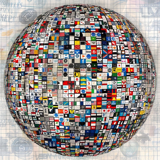 A collage of various internet memes and symbols associated with popular conspiracy theories, overlaid with a question mark pattern. The overall image conveys a sense of intrigue and mystery surrounding the spread of misinformation online.