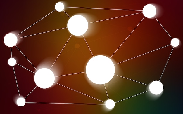 A graphic representation of social media networks with interconnected nodes, showing the rapid and widespread dissemination of a conspiracy theory. The nodes light up as the theory spreads, illustrating the viral potential of misinformation.