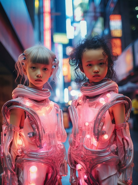 A digital illustration showing avatars in various futuristic and avant-garde outfits, showcasing the possibilities of digital fashion in the metaverse.