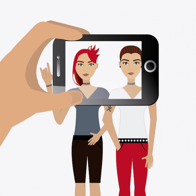 A split-screen image showing the same person taking a selfie from two different angles. On the left, the camera is held low and directly in front, resulting in a less flattering angle. On the right, the camera is held slightly above and angled to the side, creating a more defined jawline and highlighting the subject's cheekbones.