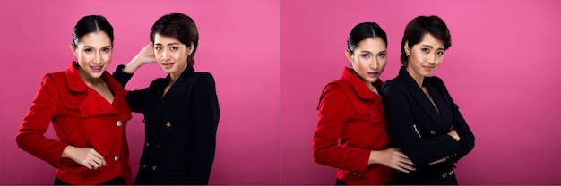 A side-by-side comparison showing the same woman taking a selfie in two different lighting conditions. On the left, she is in harsh, direct sunlight, causing unflattering shadows on her face. On the right, she is in soft, diffused natural light, which creates a more even and flattering skin tone.