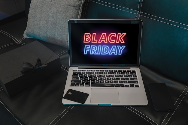 A close-up shot of a laptop screen displaying a website showcasing early Black Friday deals. The focus is on the enticing discounts and promotional offers, highlighting the savings available to early shoppers. The image includes timestamps or countdown timers indicating the limited availability of the deals.