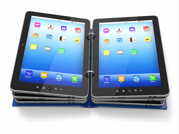 A split screen showing a digital tablet on one side displaying e-books and digital services and on the other side a traditional brick-and-mortar store with physical books, symbolizing the debate and challenges of taxing digital versus physical products.