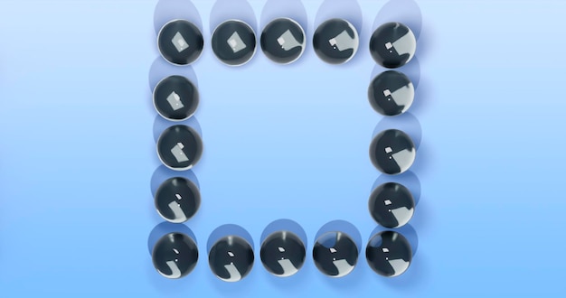 A stylized image depicting a person inside a social media 