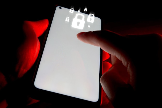 A smartphone screen displaying a fake security alert urging the user to download a malicious app. The image conveys a sense of urgency and danger, emphasizing the need to be cautious when encountering such pop-ups.